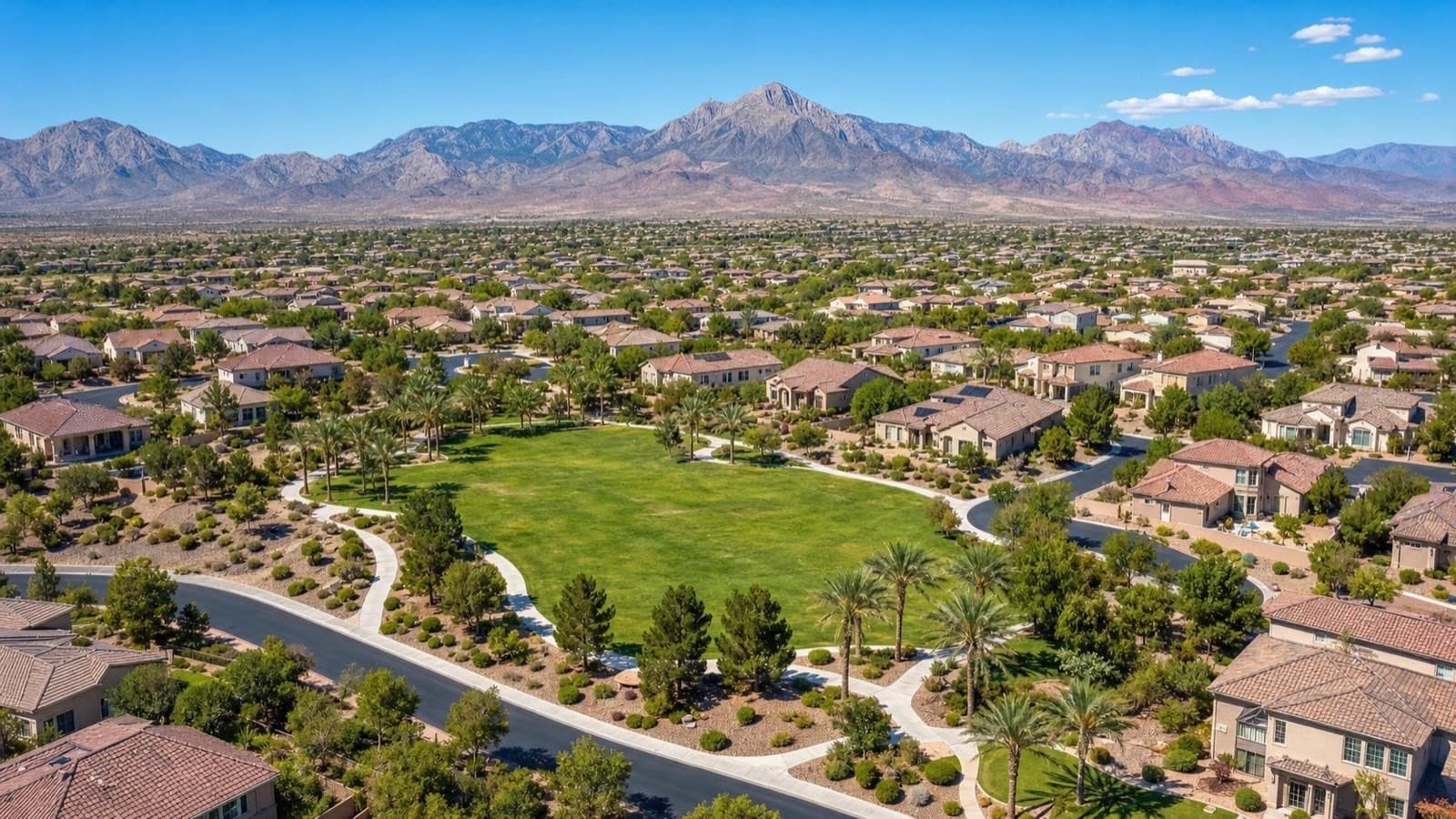 Mountains Edge, Las Vegas — master-planned neighborhoods on the elevated southwest valley rim with mountain views